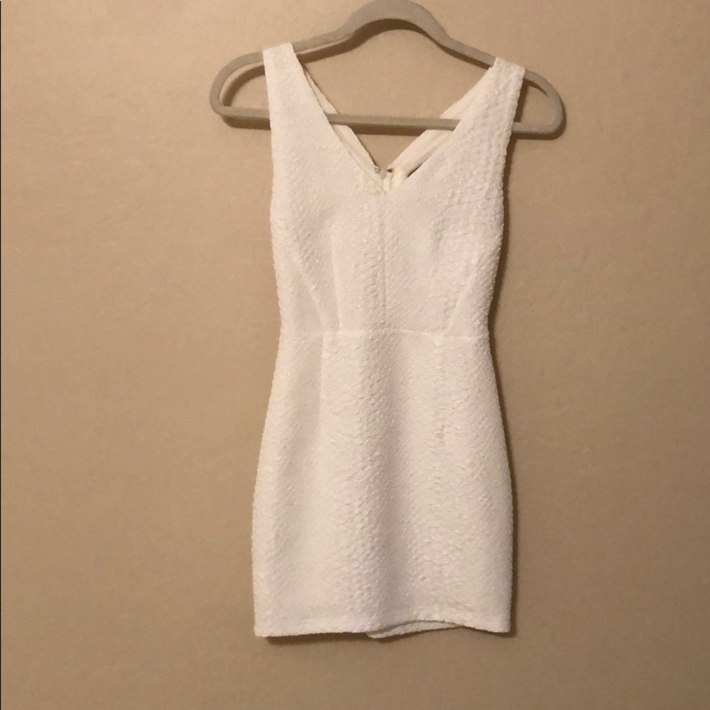White snake print ASTR dress